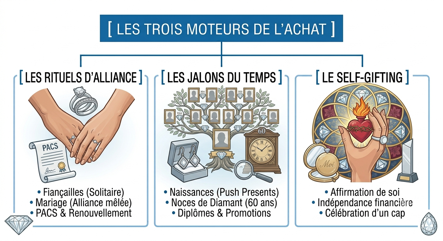 Les trois moteur de l'achat