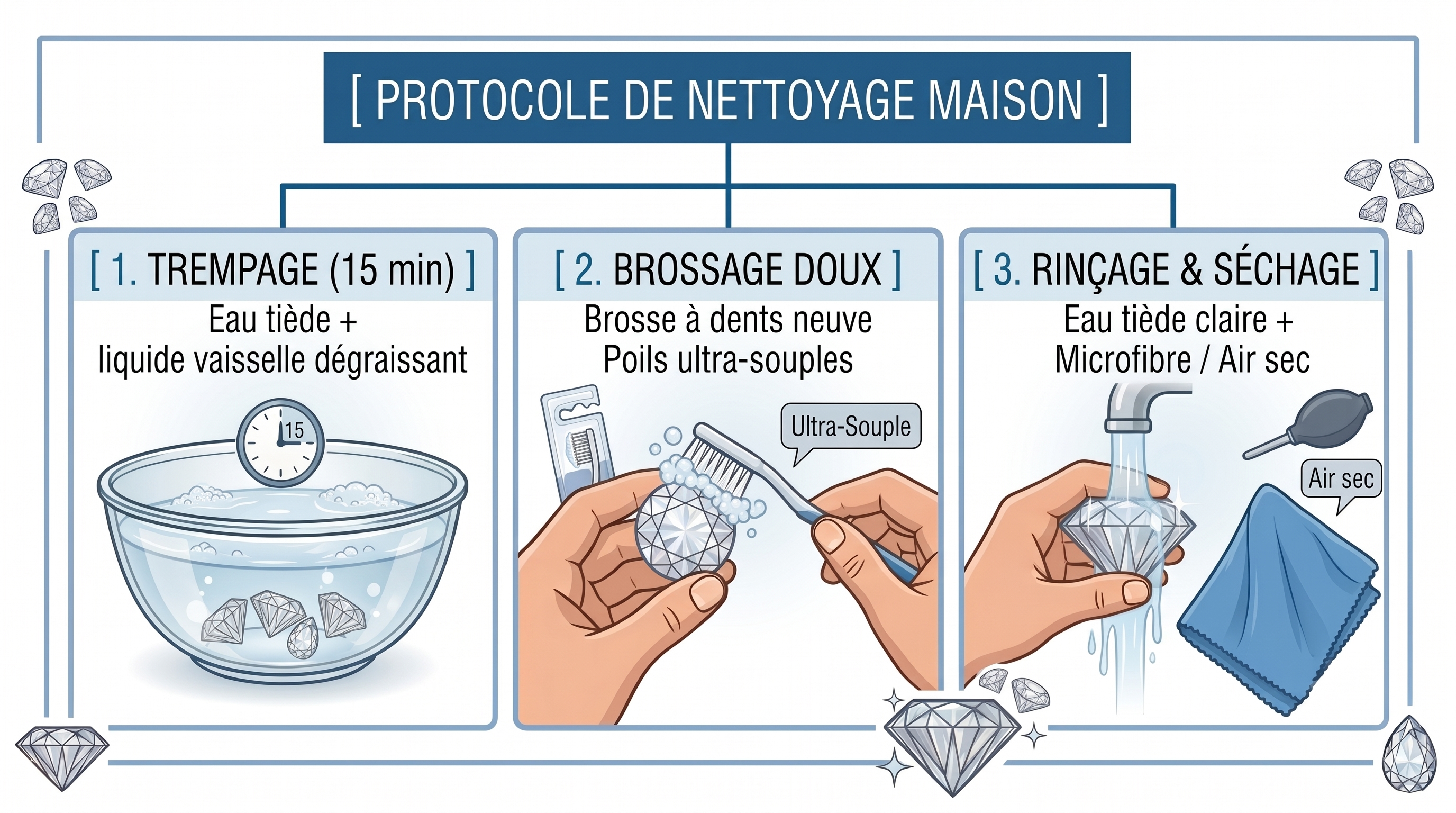 Protocole de nettoyage maison