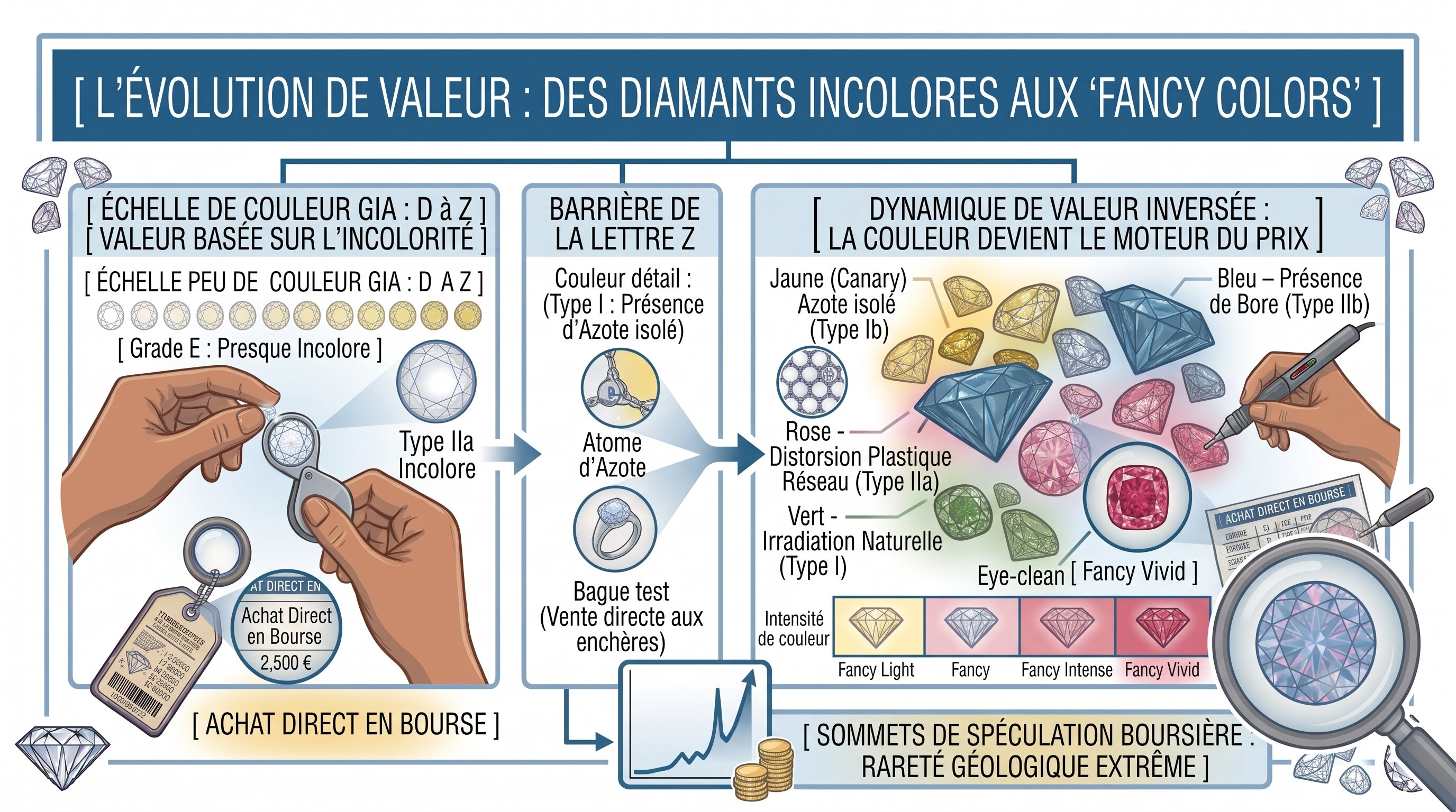 Les couleurs Fancy