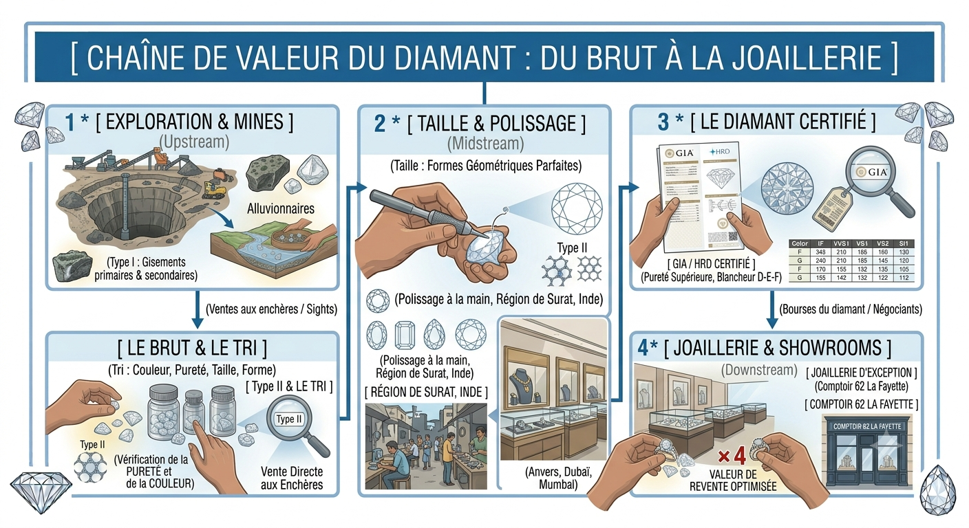 Les types de diamants