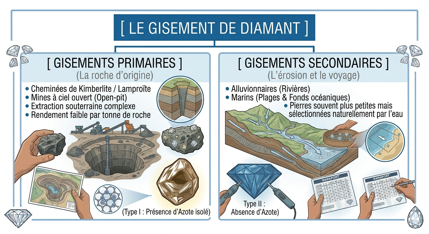 Les types de diamants