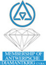 Logo du laboratoire de la bourse d'Anvers DIAMANTKRIG